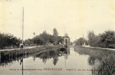 8791 Gezicht op de Heicop te Breukelen uit het westen, met op de achtergrond de Galgewaardsebrug.